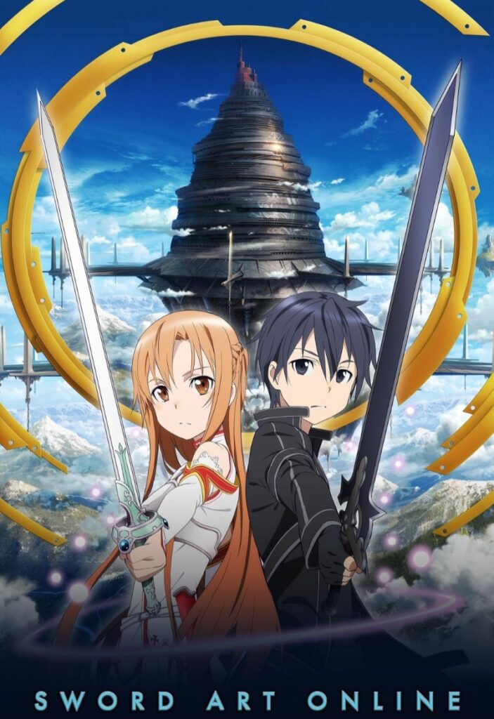 Sword Art Online official anime poster featuring Kirito.
