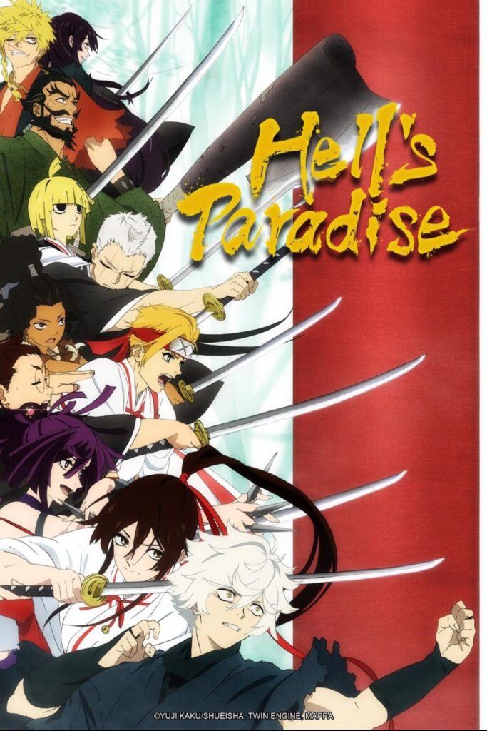 Official poster of Hell's Paradise anime