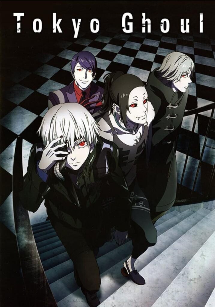 Official poster of Tokyo Ghoul anime