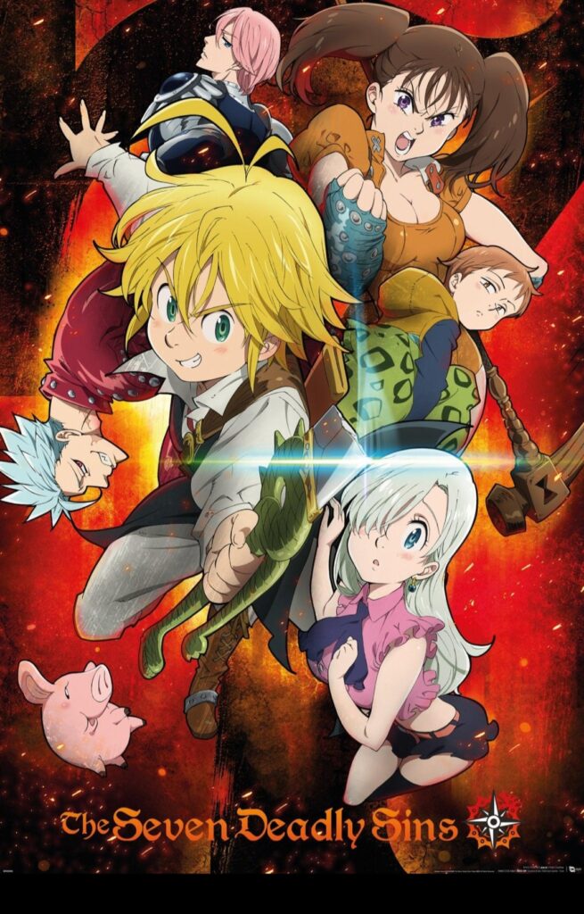 Official poster of The Seven Deadly Sins anime