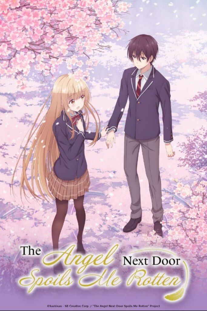 Official poster of The Angel Next Door Spoils Me Rotten anime