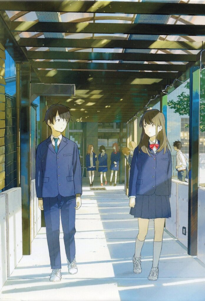 Official poster of Tsuki ga Kirei anime