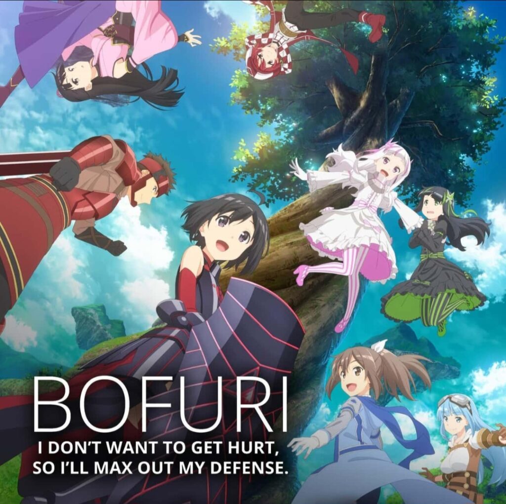 Official poster of BOFURI: I Don't Want to Get Hurt, so I'll Max Out My Defense anime