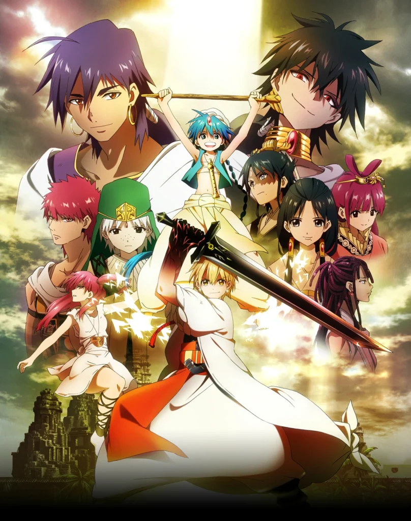 Official poster of Magi: The Labyrinth of Magic anime
