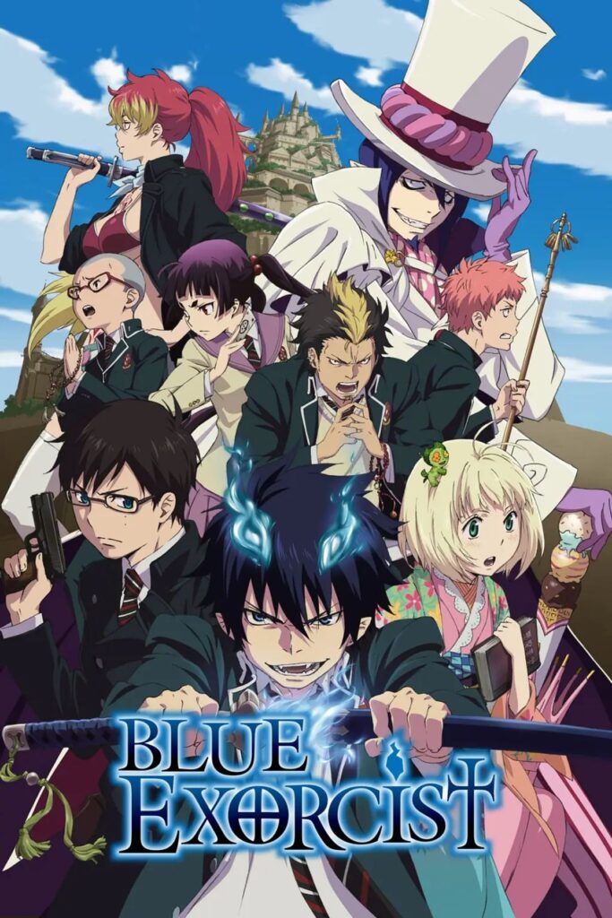 Official poster of Blue Exorcist anime