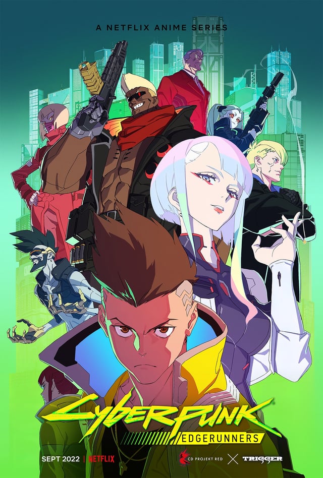 Official poster of Cyberpunk: Edgerunners anime