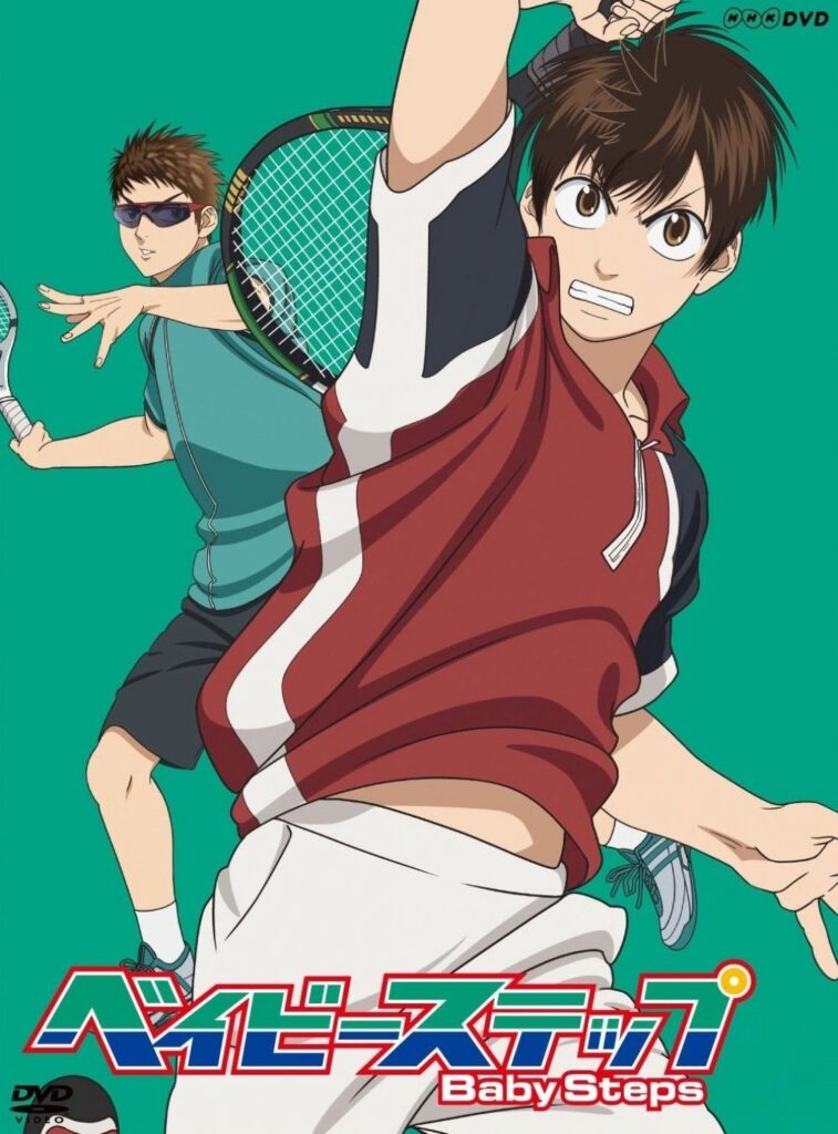 Baby Steps anime official poster featuring Eiichiro and Natsu