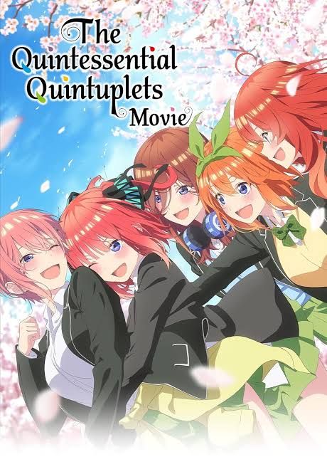 The Quintessential Quintuplets anime key visual featuring Futaro and the Nakano sisters
